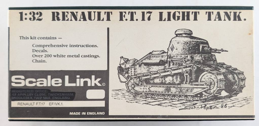 SCALE LINK 1/32 RENAULT FT.17 LIGHT TANK EF/VK.I