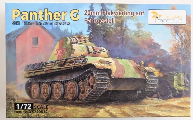 VESPID MODELS 1/72 720012 PANTHER G 20MM FLAKVIERLING