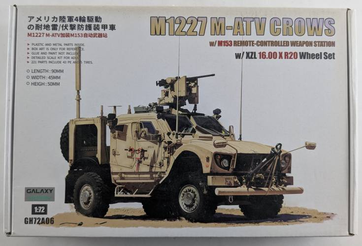 GALAXY 1/72 72A06 M1227 M-ATV CROWS 