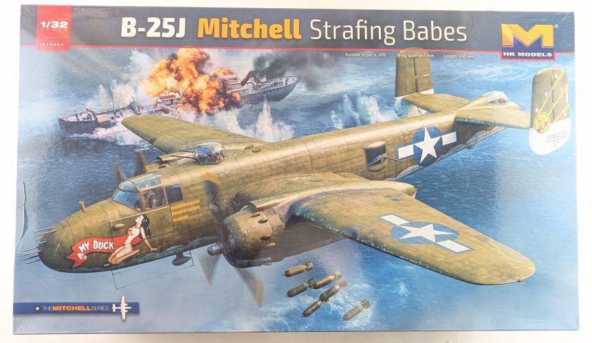 HK MODELS 1/32 01E036 B-25J MITCHELL STRAFING BABES  UK SALE ONLY 