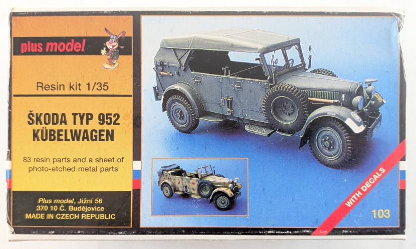 PLUS MODEL 1/35 103 SKODA TYP 952 KUBELWAGEN