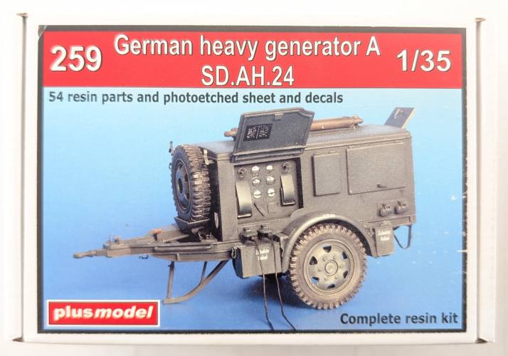 PLUS MODEL 1/35 259 GERMAN HEAVY GENERATOR A SD.AH.24