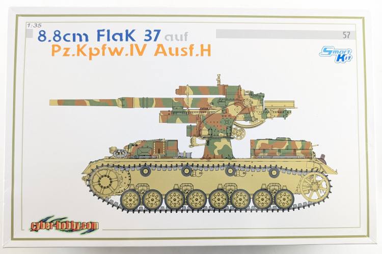 CYBER-HOBBYCOM 1/35 6667 8.8cm FLAK 37 AUF PZ.KPFW.IV AUSF.H