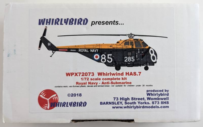WHIRLYBIRD 1/72 72073 WHIRLWIND HAS.7 ANTISUBMARINE
