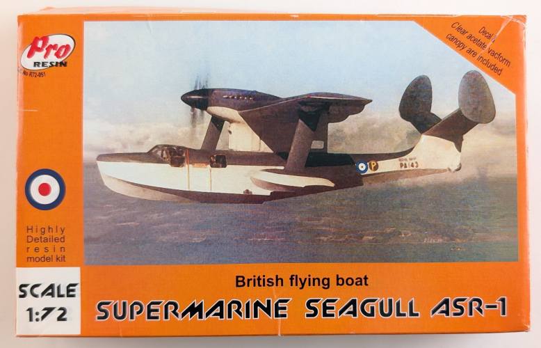 PRO RESIN 1/72 72051 SUPERMARINE SEAGULL ASR-1
