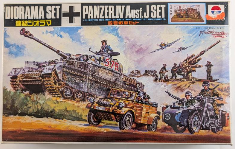 NITTO 1/76 534 PANZER.IV AUSF.J DIORAMA SET