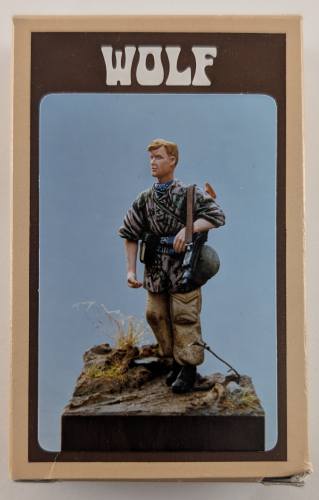 WOLF 1/35 WAW 08 GERMAN MG42 GUNNER IN CAMOUFLAGE SMOCK WWII