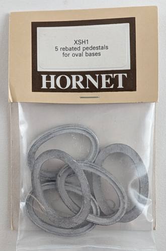 HORNET 1/35 XSH1 5 REBATED PEDESTALS FOR OVAL BASES