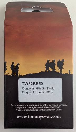 TOMMYS WAR 1/32 TW32BE50 CORPORAL 8TH BN TANK CORPS ARMIENS 1918