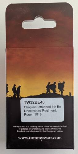 TOMMYS WAR 1/32 TW32BE48 CHAPLAIN ATTACHED 8TH BN LINCOLNSHIRE REGIMENT ROUEN 1918