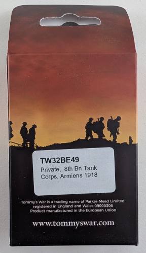 TOMMYS WAR 1/32 TW32BE49 PRIVATE 8TH BN TANK CORPS ARMIENS 1918