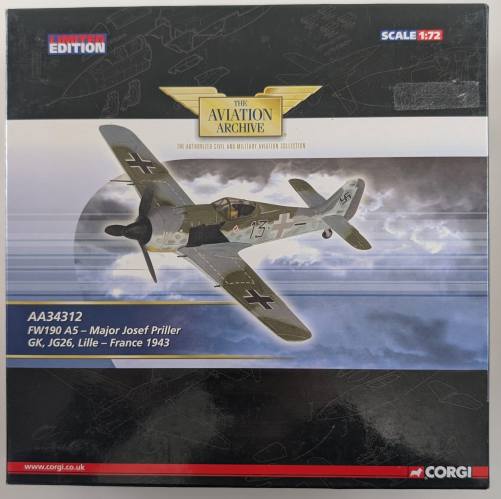 CORGI 1/72 AA34312 FW190 A5 MAJOR JOSEF PRILLER