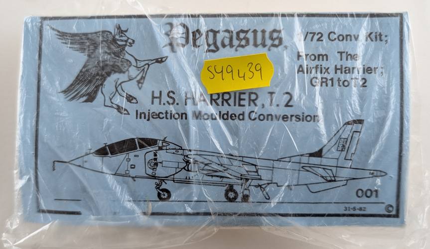 KINGKIT MODEL SCRAPYARD 1/72 PEGASUS 001 H.S. HARRIER T.2  REBAGGED 