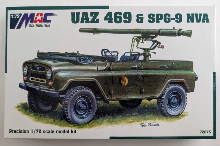 MAC DISTRIBUTION 1/72 72075 UAZ 469   SPG-9 NVA