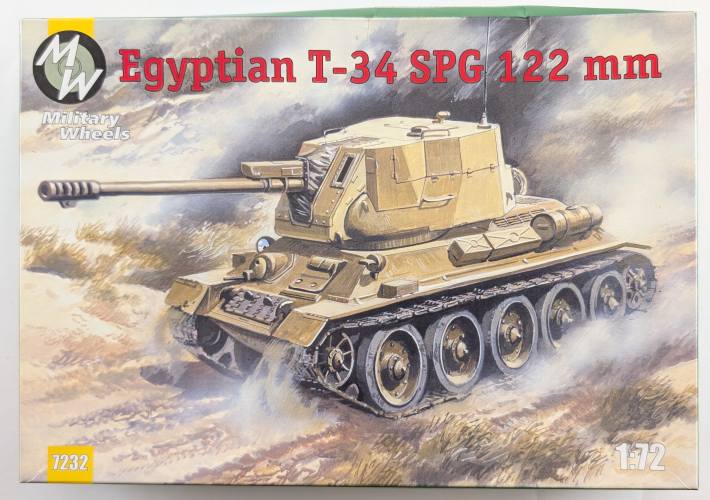 MILITARY WHEELS 1/72 7232 EGYPTIAN T-34 SPG 122MM