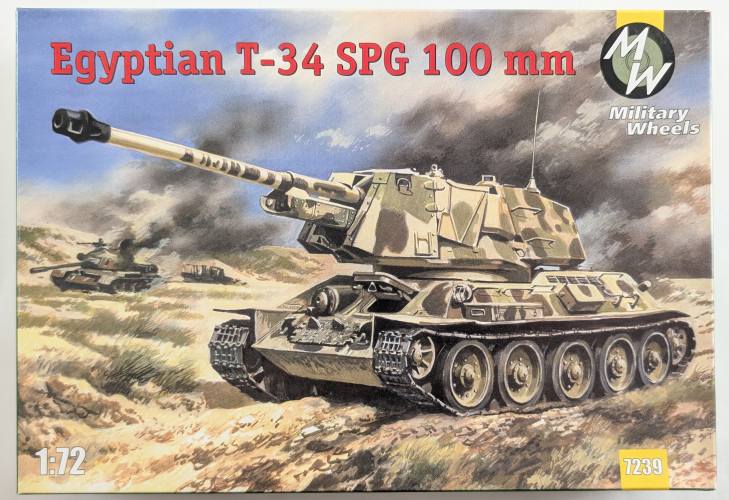 MILITARY WHEELS 1/72 7239 EGYPTIAN T-34 SPG 100MM 