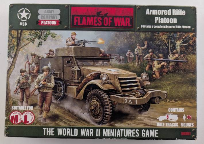 FLAMES OF WAR  UBX01 ARMOURED RIFLE PLATOON