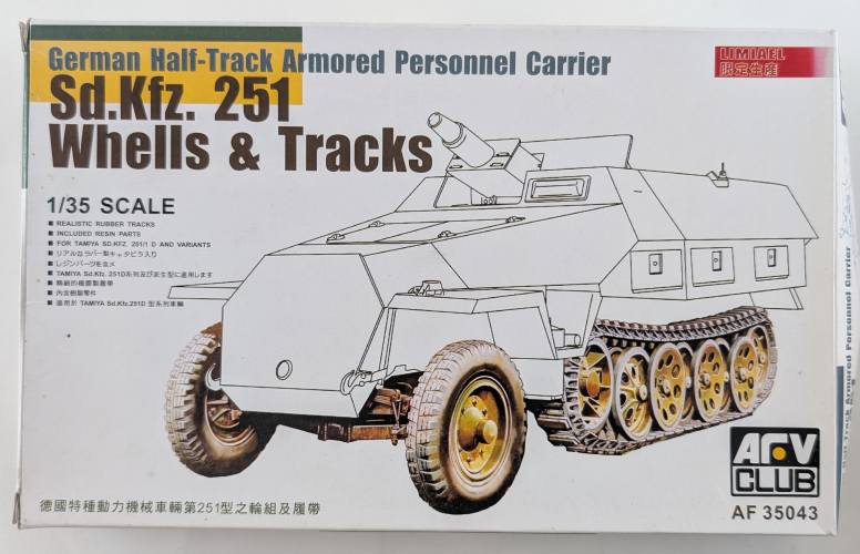 AFV CLUB 1/35 35043 SD.KFZ.251 WHEELS   TRACKS