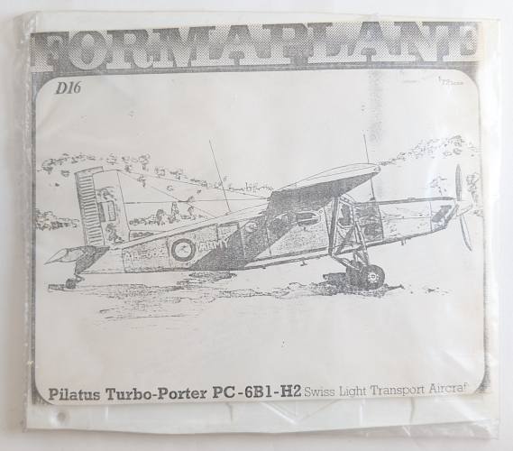 FORMAPLANE 1/72 D16 PILATUS TURBO PORTER PC-6B1-H2