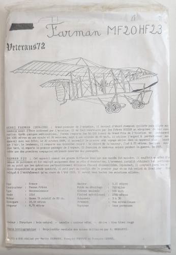 VETERANS72 1/72 FARMAN MF20HF23