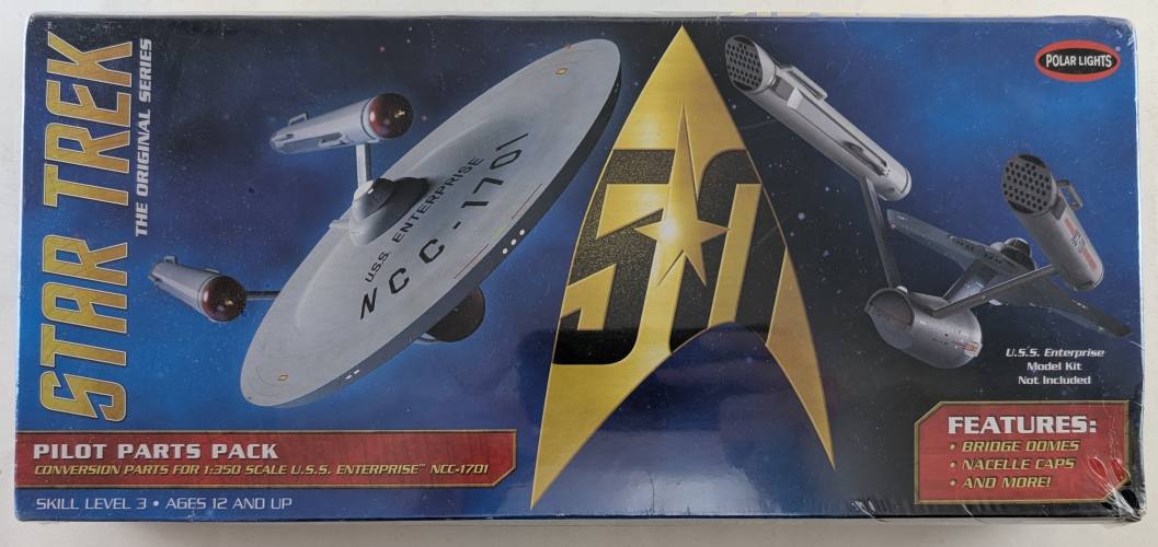 POLAR LIGHTS  MKA018 STARK TREK USS ENTRISE NCC-1701 PILOT PARTS PACK