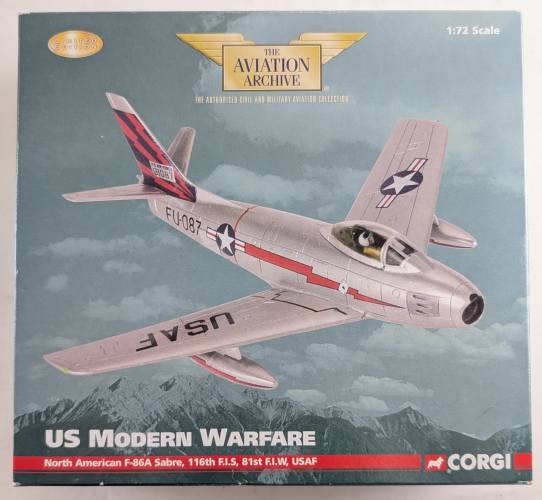 CORGI 1/72 35802 NORTH AMERICAN F-86A SABRE 116TH FIS 81ST FIW USAF