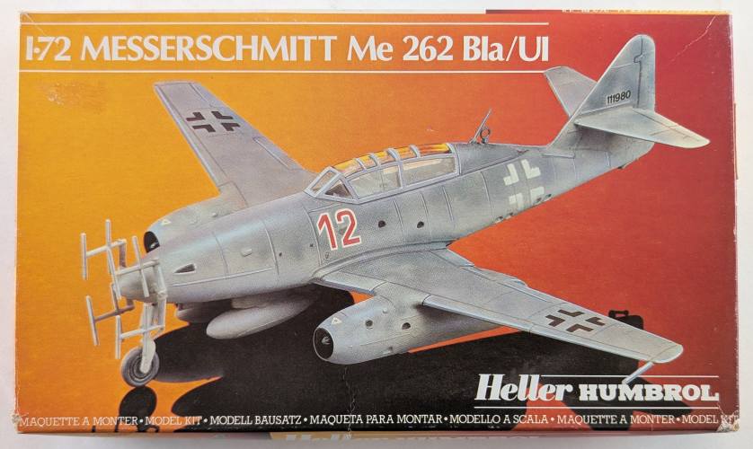 HELLER 1/72 80233 MESSERSCHMITT ME 262 BIA/UI
