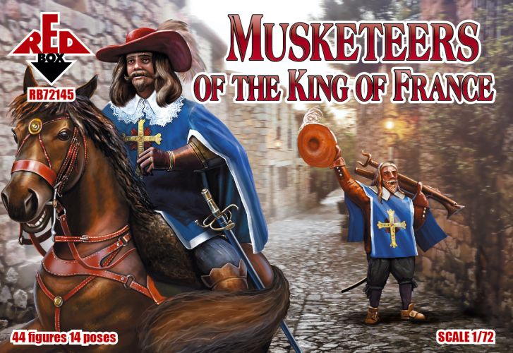 RED BOX 1/72 72145 MUSKETEERS OF THE KING OF FRANCE