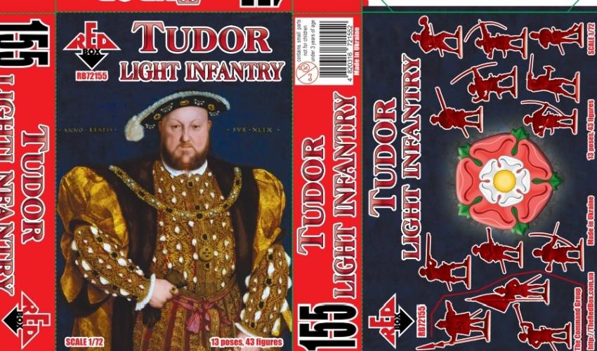 RED BOX 1/72 72155 TUDOR LIGHT INFANTRY