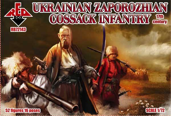 RED BOX 1/72 72143 UKRAINIAN ZAPOROZHIAN COSSACK INFANTRY