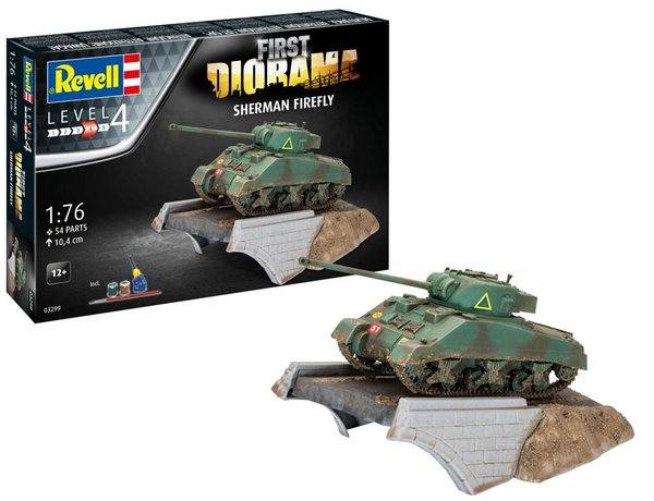 REVELL 1/76 03299 SHERMAN FIREFLY FIRST DIORAMA SET