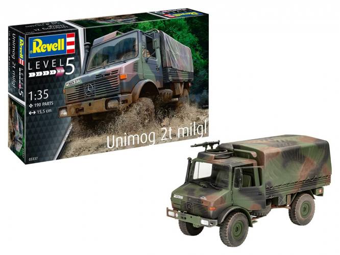 REVELL 1/35 03337 UNIMOG 2T MILGI