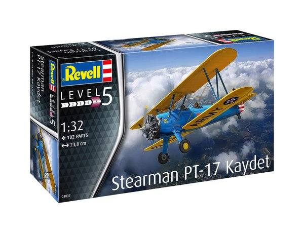 REVELL 1/32 03837 STEARMAN PT-17 KAYDET