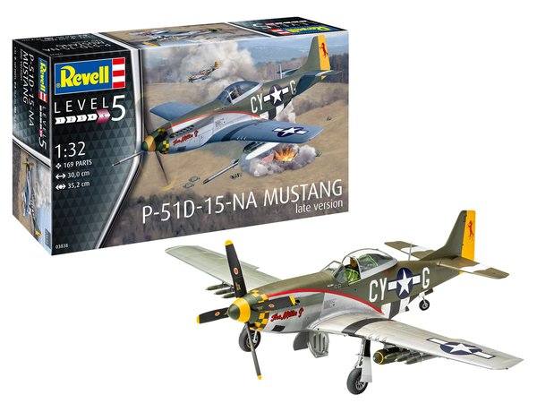 REVELL 1/32 03838 P-51D MUSTANG  LATE VERSION  