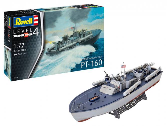 REVELL 1/72 05175 PT-160 PATROL TORPEDO BOAT