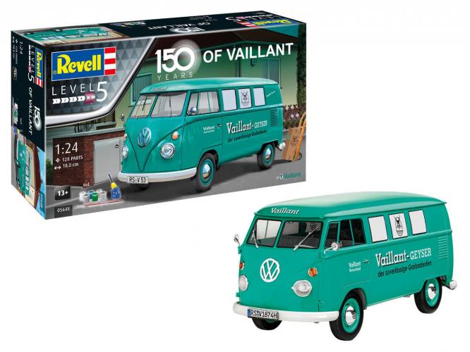 REVELL 1/24 05648 VOLKSWAGEN T1 BUS 150 YEARS OF VALLIANT GIFT SET