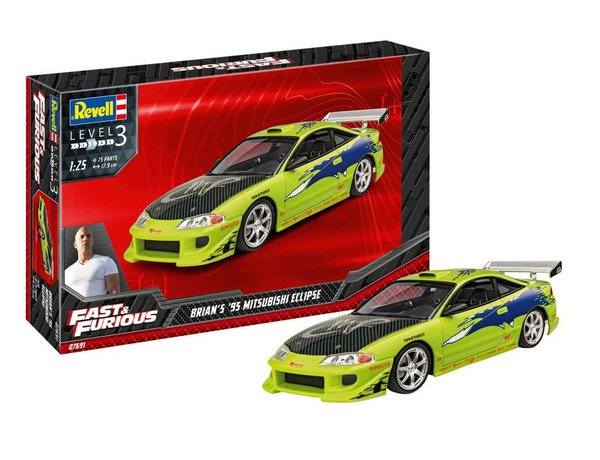 REVELL 1/25 07691 FAST   FURIOUS BRIAN S 1995 MITSUBISHI ECLIPSE