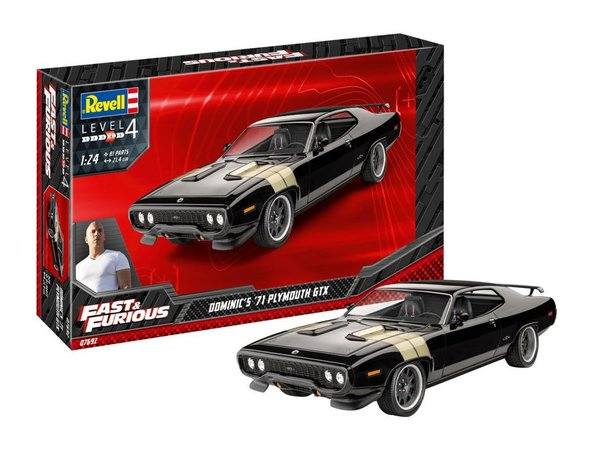 REVELL 1/25 07692 FAST   FURIOUS DOMINIC S 1971 PLYMOUTH GTX