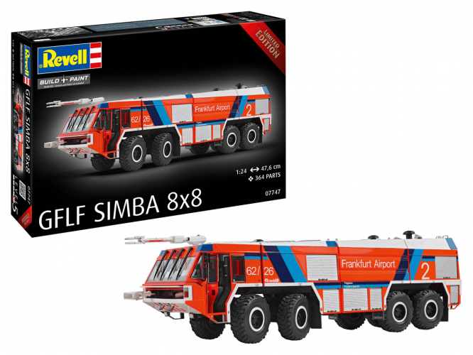REVELL 1/24 07747 GFLF SIMBA 8 X 8 FIRE TRUCK LIMITED EDITION  UK SALE ONLY 