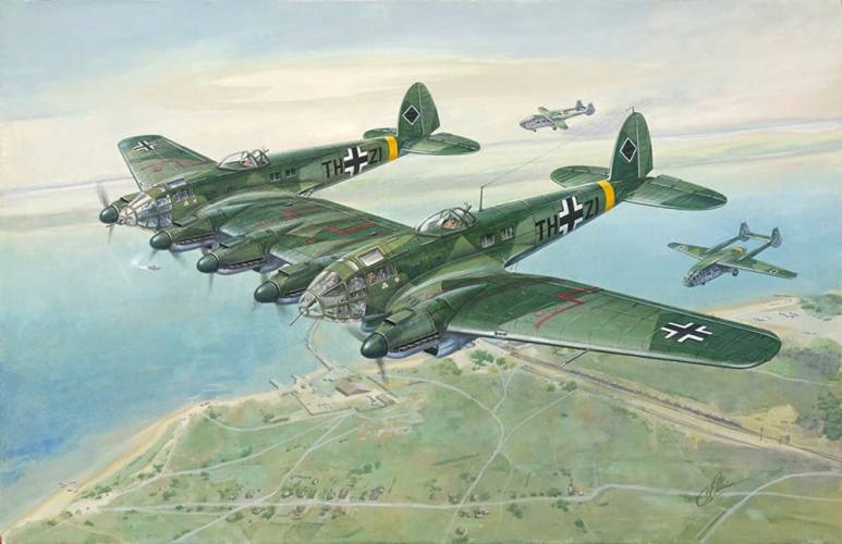 RODEN 1/144 346 HEINKEL HE 111 Z-1 ZWILLING 
