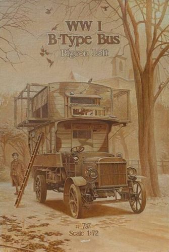 RODEN 1/72 737 WWI B-TYPE BUS PIGEON LOFT