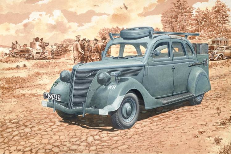 RODEN 1/35 818 FORD V8-G81A FUNKKRAFTWAGEN 