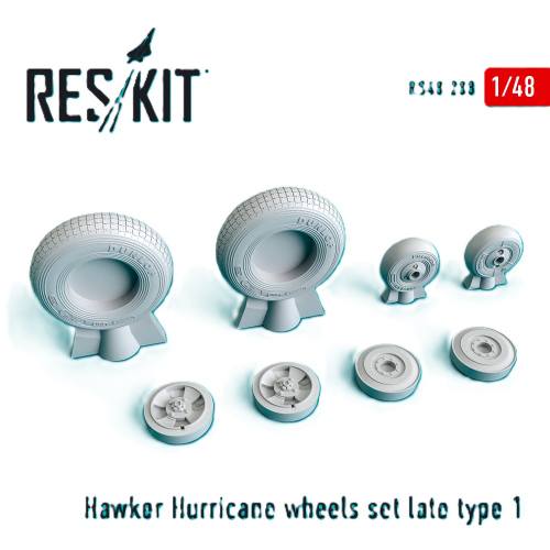 RESKIT 1/48 RS48-0288 HAWKER HURRICAN WHEEL SET LATE TYPE 1