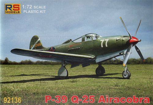 RS MODELS 1/72 92136 P-39 Q-25 AIRACOBRA