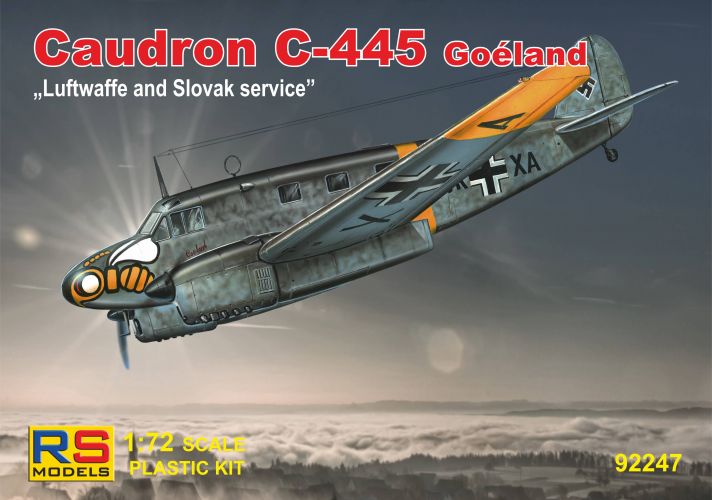 RS MODELS 1/72 92247 CAUDRON C-445 GOELAND LUFTWAFFE AND SLOVAK SERVICE