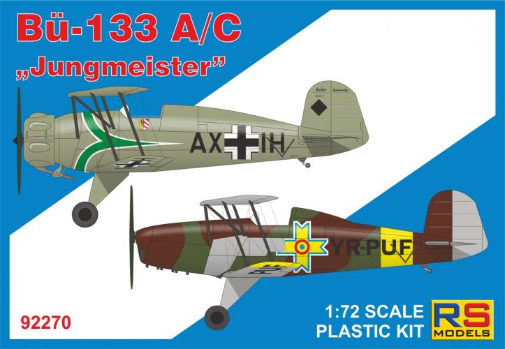 RS MODELS 1/72 92270 BUCKER-133 A/C JUNGMEISTER