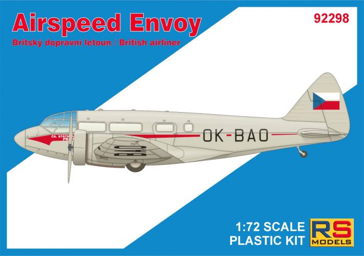 RS MODELS 1/72 92298 AIRSPEED ENVOY 4 DECAL VERSION CZECH  LUFTWAFFE  FINLAND  CROATIA