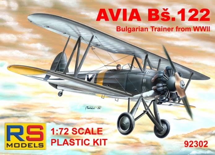 RS MODELS 1/72 92302 AVIA BS.122 BULGARIA TRAINER