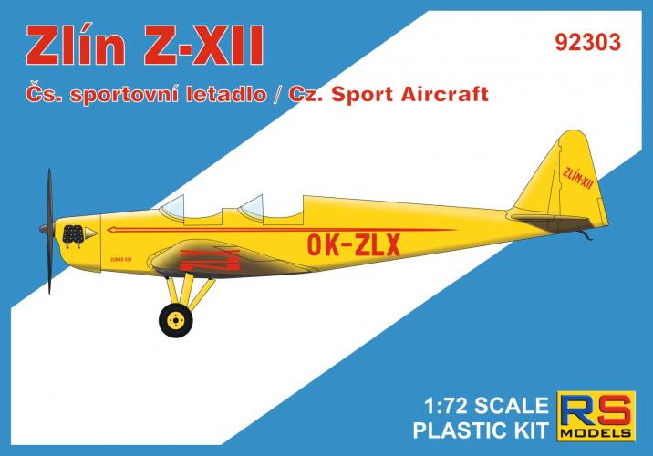 RS MODELS 1/72 92303 ZLIN Z-XII CZECH SPORT AIRCRAFT