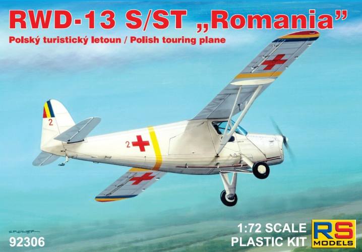 RS MODELS 1/72 92306 RWD-13 S/ST ROMANIA POLISH TOURING PLANE
